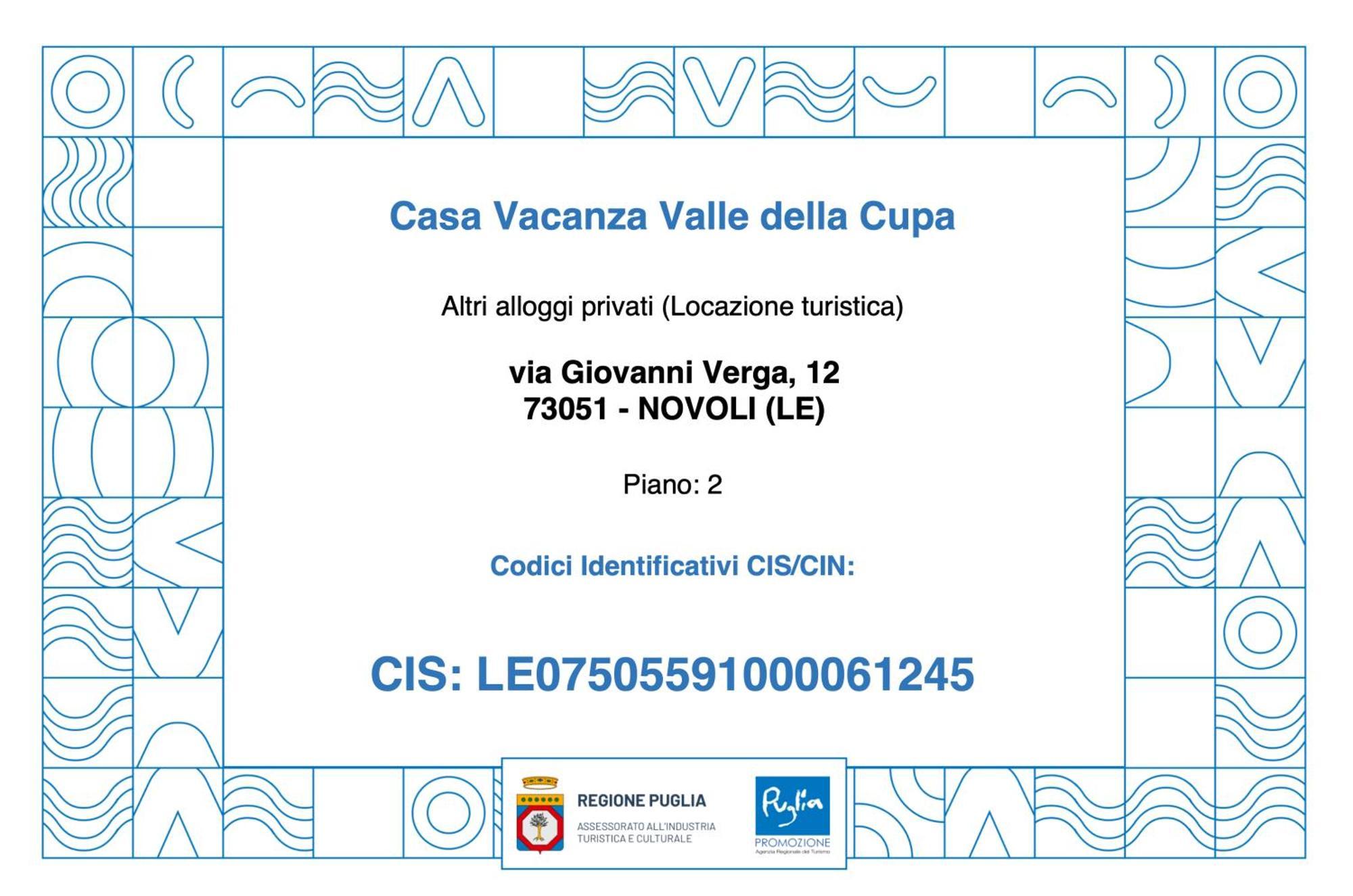 Casa Vacanza Valle Della Cupa Novoli Exterior foto
